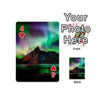 Aurora Borealis Nature Sky Light Playing Cards 54 Designs (Mini) Front - Heart4