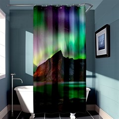 Aurora Borealis Nature Sky Light Shower Curtain 36  X 72  (stall)  by Grandong