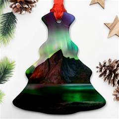 Aurora Borealis Nature Sky Light Christmas Tree Ornament (two Sides) by Grandong