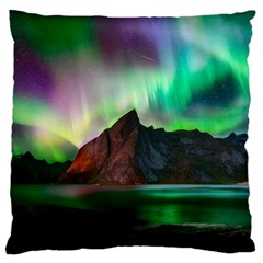 Aurora Borealis Nature Sky Light Large Cushion Case (two Sides) by Grandong