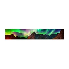 Aurora Borealis Nature Sky Light Premium Plush Fleece Scarf (mini) by Grandong