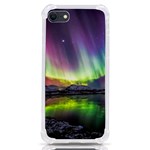 Aurora Borealis Polar Northern Lights Natural Phenomenon North Night Mountains iPhone SE Front