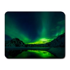 Iceland Aurora Borealis Small Mousepad by Grandong