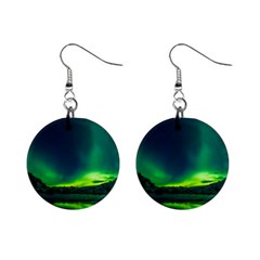 Iceland Aurora Borealis Mini Button Earrings