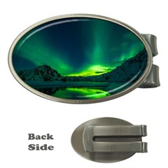 Iceland Aurora Borealis Money Clips (Oval) 