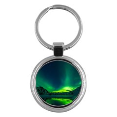 Iceland Aurora Borealis Key Chain (Round)