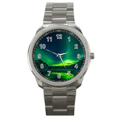 Iceland Aurora Borealis Sport Metal Watch