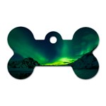 Iceland Aurora Borealis Dog Tag Bone (One Side) Front