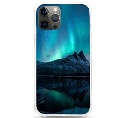 Aurora Borealis Mountain Reflection Iphone 12 Pro Max Tpu Uv Print Case by Grandong