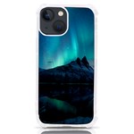 Aurora Borealis Mountain Reflection iPhone 13 mini TPU UV Print Case Front