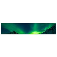 Iceland Aurora Borealis Small Premium Plush Fleece Scarf