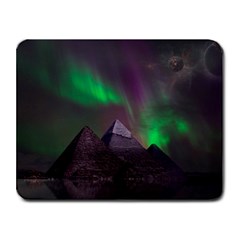 Aurora Northern Lights Phenomenon Atmosphere Sky Small Mousepad by Grandong