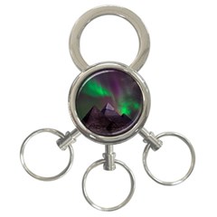 Aurora Northern Lights Phenomenon Atmosphere Sky 3-ring Key Chain by Grandong