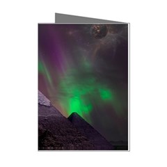 Aurora Northern Lights Phenomenon Atmosphere Sky Mini Greeting Cards (pkg Of 8) by Grandong