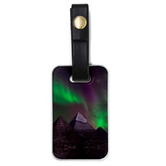 Aurora Northern Lights Phenomenon Atmosphere Sky Luggage Tag (one Side) by Grandong