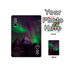 Aurora Northern Lights Phenomenon Atmosphere Sky Playing Cards 54 Designs (mini) by Grandong