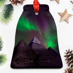 Aurora Northern Lights Phenomenon Atmosphere Sky Bell Ornament (two Sides) by Grandong