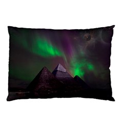 Aurora Northern Lights Phenomenon Atmosphere Sky Pillow Case (two Sides) by Grandong