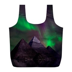 Aurora Northern Lights Phenomenon Atmosphere Sky Full Print Recycle Bag (l) by Grandong