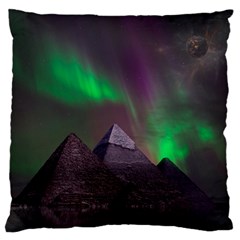 Aurora Northern Lights Phenomenon Atmosphere Sky Standard Premium Plush Fleece Cushion Case (one Side) by Grandong