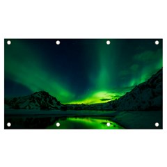 Iceland Aurora Borealis Banner and Sign 7  x 4 