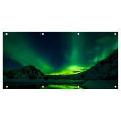 Iceland Aurora Borealis Banner and Sign 8  x 4 