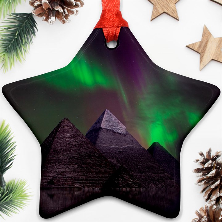 Aurora Northern Lights Celestial Magical Astronomy Ornament (Star)