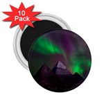 Aurora Northern Lights Celestial Magical Astronomy 2.25  Magnets (10 pack)  Front