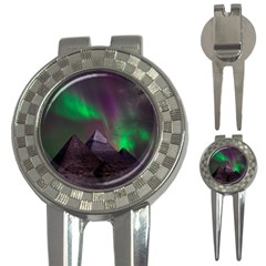 Aurora Northern Lights Celestial Magical Astronomy 3-in-1 Golf Divots by Grandong