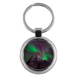 Aurora Northern Lights Celestial Magical Astronomy Key Chain (Round) Front