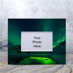 Iceland Aurora Borealis White Tabletop Photo Frame 4 x6 