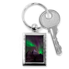 Aurora Northern Lights Celestial Magical Astronomy Key Chain (rectangle) by Grandong