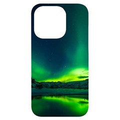 Iceland Aurora Borealis iPhone 14 Pro Black UV Print Case