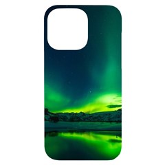 Iceland Aurora Borealis iPhone 14 Pro Max Black UV Print Case