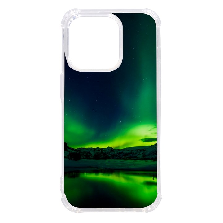 Iceland Aurora Borealis iPhone 14 Pro TPU UV Print Case