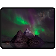 Aurora Northern Lights Celestial Magical Astronomy Fleece Blanket (large) by Grandong