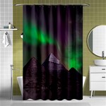 Aurora Northern Lights Celestial Magical Astronomy Shower Curtain 48  x 72  (Small)  Curtain(48  X 72 )