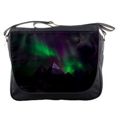 Aurora Northern Lights Celestial Magical Astronomy Messenger Bag by Grandong