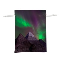 Aurora Stars Sky Mountains Snow Aurora Borealis Lightweight Drawstring Pouch (s) by Grandong