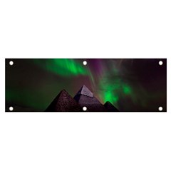 Aurora Northern Lights Phenomenon Atmosphere Sky Banner And Sign 6  X 2  by Grandong