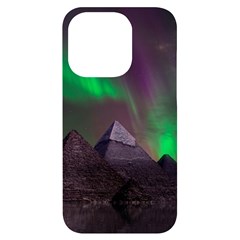 Aurora Northern Lights Phenomenon Atmosphere Sky Iphone 14 Pro Black Uv Print Case by Grandong