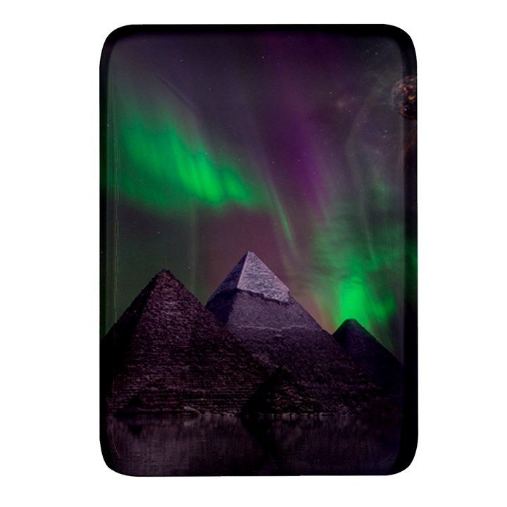 Aurora Northern Lights Phenomenon Atmosphere Sky Rectangular Glass Fridge Magnet (4 pack)