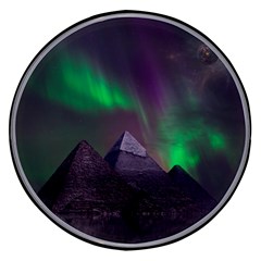 Aurora Stars Sky Mountains Snow Aurora Borealis Wireless Fast Charger(black)