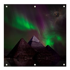 Aurora Northern Lights Celestial Magical Astronomy Banner And Sign 4  X 4  by Grandong