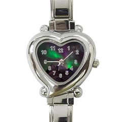 Fantasy Pyramid Mystic Space Aurora Heart Italian Charm Watch by Grandong