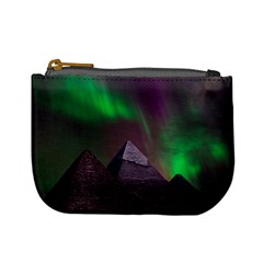 Fantasy Pyramid Mystic Space Aurora Mini Coin Purse by Grandong