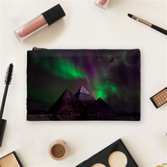 Fantasy Pyramid Mystic Space Aurora Cosmetic Bag (medium) by Grandong