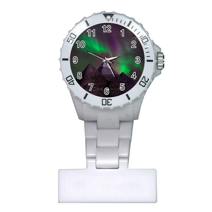 Fantasy Pyramid Mystic Space Aurora Plastic Nurses Watch