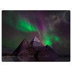 Fantasy Pyramid Mystic Space Aurora Premium Plush Fleece Blanket (Extra Small) 40 x30  Blanket Front