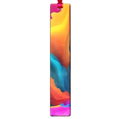 Colorful Fluid Art Abstract Modern Large Book Marks by Ravend